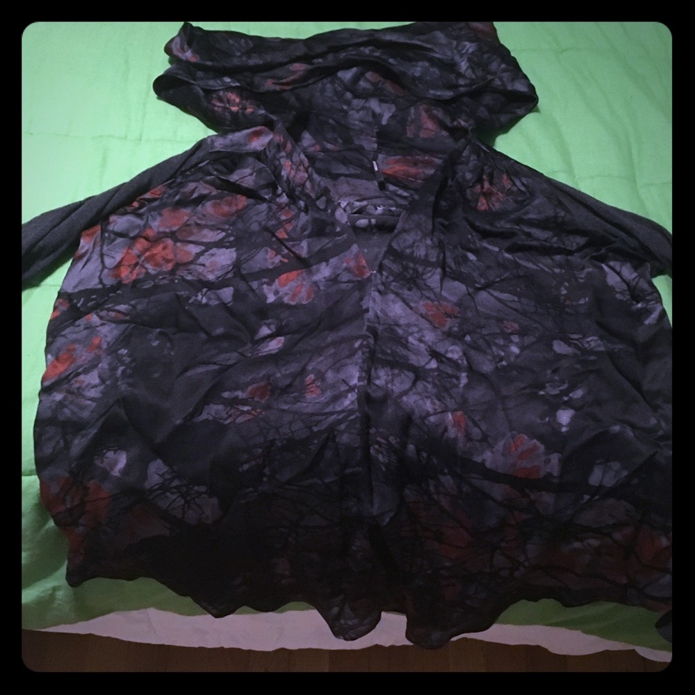 Silk Cowl-neck Blouse